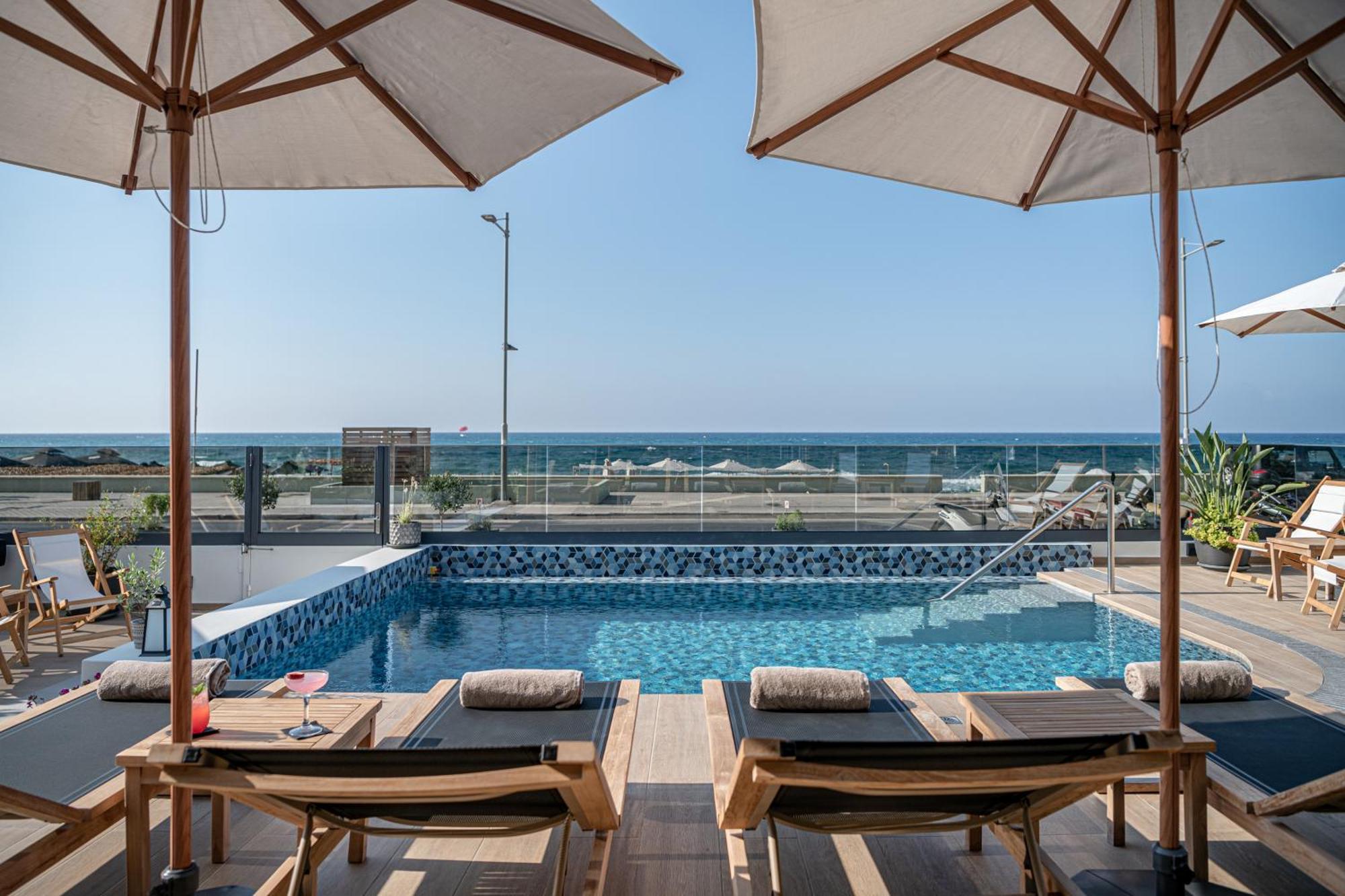 Calla Luxury Seafront Suites Rethymno Exterior foto